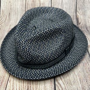 Fedora hat. Semi formal or formal occasion